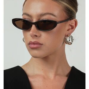 Otra eyewear lulu dark chocolate brown sunglasses NWT
